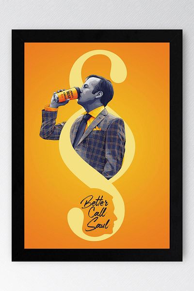 Saturn Better Call Saul Framed Painting - Saul Goodman Poster Painting