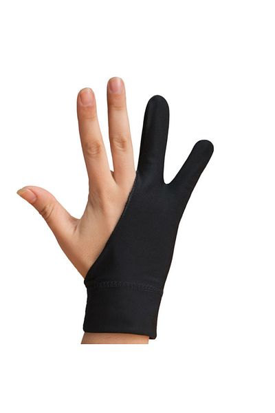 Choice Normal Black Glove S Cute Two-finger Glove for Ipad/Graphics Drawing Tablet HUION / WACOM/XP-PEN, Sw