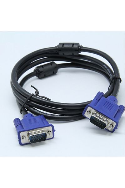 Choice كابل تمديد VGA إلى VGA بطول 1.5 متر، موصل محول تمديد 15 دبوسًا من ذكر إلى ذكر لشاشة الكمبيوتر