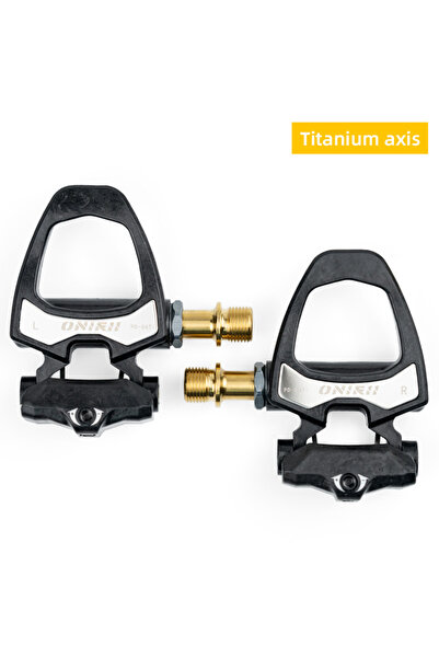 Choice دواسات قفل كربونية للدراجة الهوائية ONIRII PD-06 ذات المحور التيتانيوم...