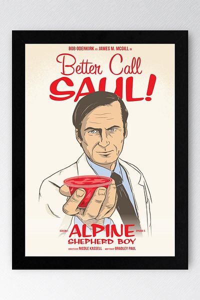 Saturn Better Call Saul Framed Painting - Saul Goodman Poster Painting