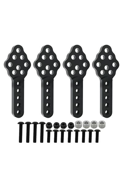 Choice 4pcs Black Aluminium Metal Shock Absorber Mount Adjust Height Angle Stand For 1/10 Rc Crawler Axial