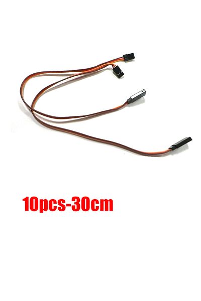 Choice 30cm-10pcs 10pcs 10/15/ 20 / 30 / 50/100cm Servo Extension Lead Wire Cable For Rc Futaba Jr Male To