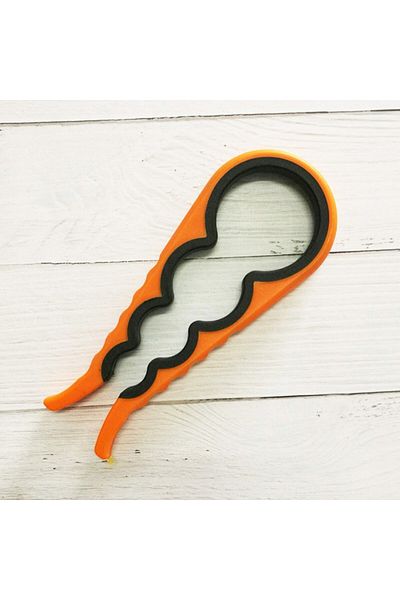 Choice Orange Jar Opener Easy Grip Wrench 4 In 1 Handy Save Strength Can Beer Bottle Cap Openers Lid Twist