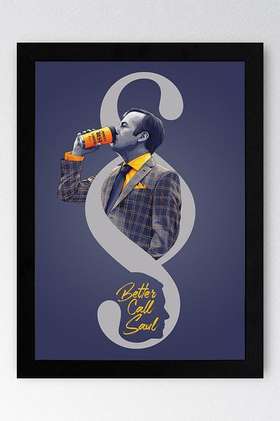 Saturn Better Call Saul Framed Painting - Saul Goodman Poster Painting