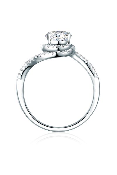 Trilani Silberring Ring Sterling Silber Zirkonia weiß