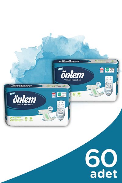 ÖNLEM Small Size Adult Patient Diapers - 30 Pcs X 2 Pcs