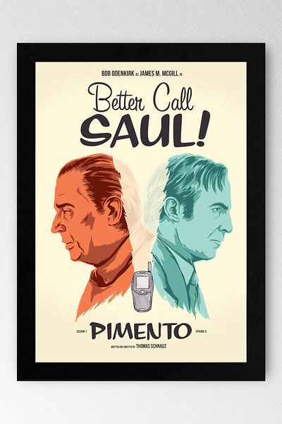 Saturn Better Call Saul Framed Painting - Saul Goodman Poster Painting