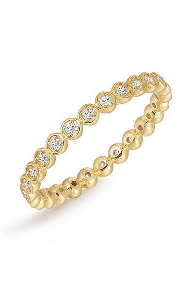 Trilani Silberring Yüzük Sterling Silber gelbgold Zirkonia weiß