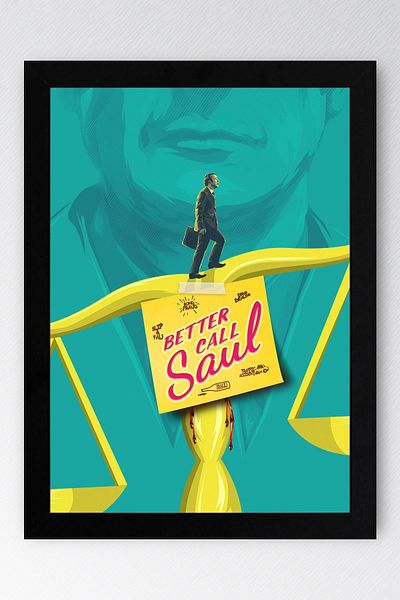 Saturn Better Call Saul Framed Painting - Saul Goodman Poster Painting