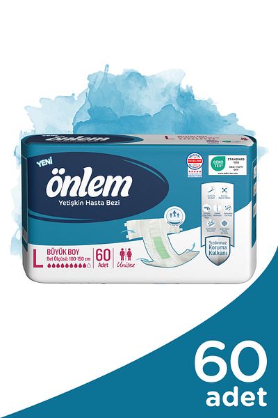 ÖNLEM Adult Patient Diapers Large Size (Large) 30 Pieces X 2 Pieces