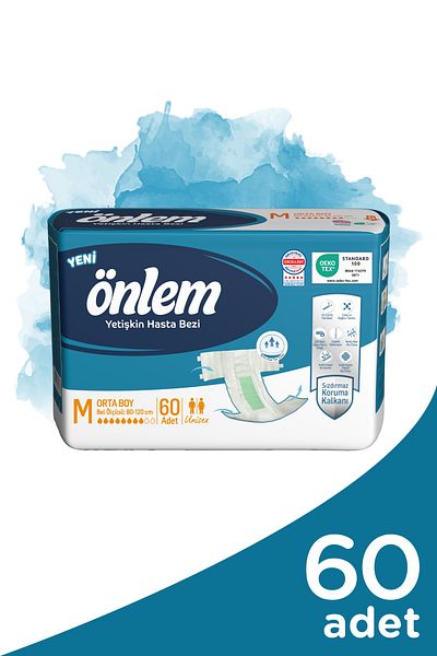 ÖNLEM Medium Size Adult Diapers - 30pcs x 2 Pieces