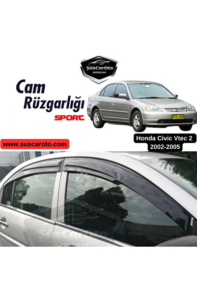 caralp Honda Civic Vtec2 2002-2005 Uyumlu Mugen Cam Rüzgarlığı Seti Piano Bla...