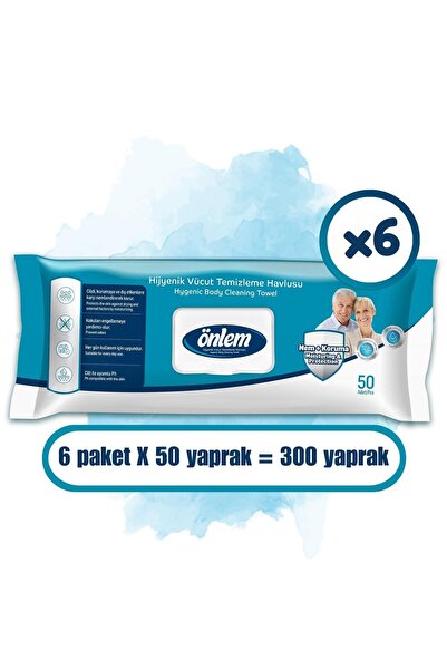 ÖNLEM Önlem Vücut Temizleme Havlusu 50 x 6 Adet