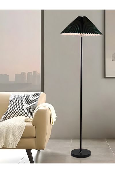 COOYA مصباح أرضي مطوي نورديك بقوة 12 وات، 3 أوضاع إضاءة، تصميم بسيط، سطوع قابل للتعديل