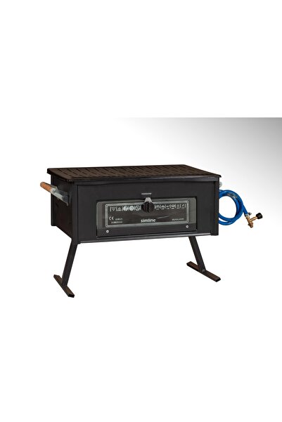 conforde Simline Lav Taşlı Cam Fırınlı Tüplü Büyük Boy Mangal 52,5 cm