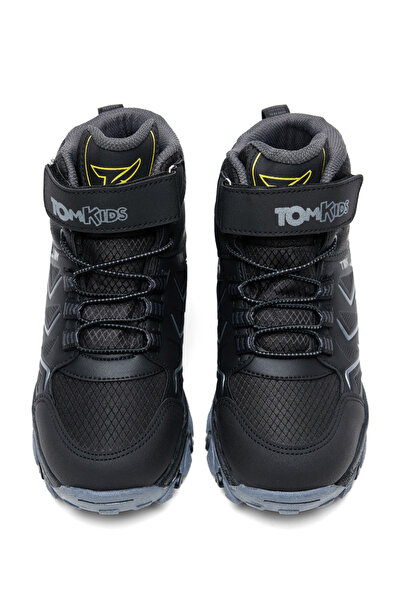 Tonny Black Çocuk Unisex Siyah Füme Rahat Kalıp Renkli Taban Bot