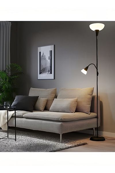 COOYA Led Floor Lamp, Super Bright With Reading Lamp For Living Rooms & Offices For Bedroom Reading