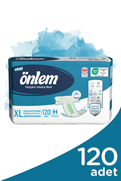 ÖNLEM Hasta Bezi Bel Bantlı Tekstil Yüzey Xl Ekstra Büyük 120 Adet