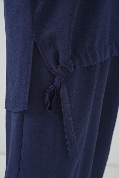 Bigdart 6682 Model Navy Blue Tunic and Pants Set