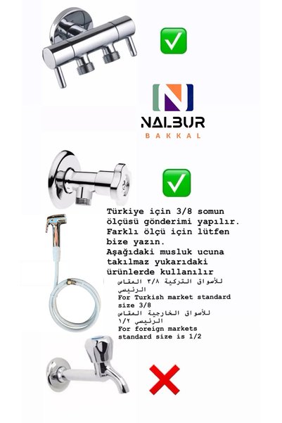 Nalbur Bakkal Wc Taharetmatik Şattaf Kromaj