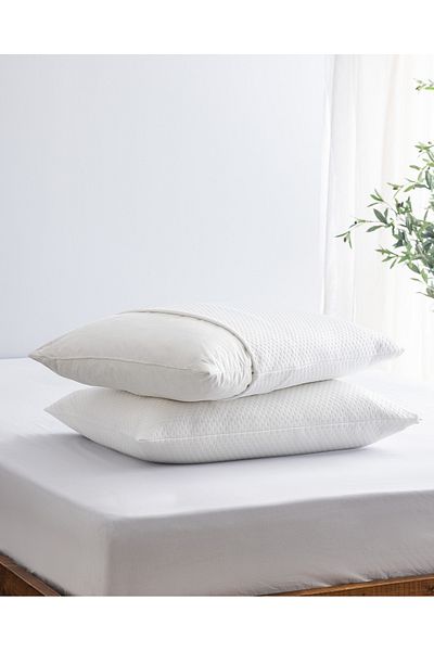 Madame Coco Elicia Set of 2 White Liquid Proof Pillow Mattresses