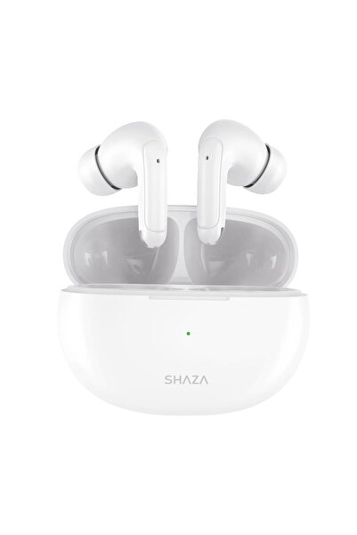 shaza Air8 4 Mikrofonlu Enc Anc 400 Mah Tws Silikonlu Bluetooth Kulakiçi Kulaklık Beyaz