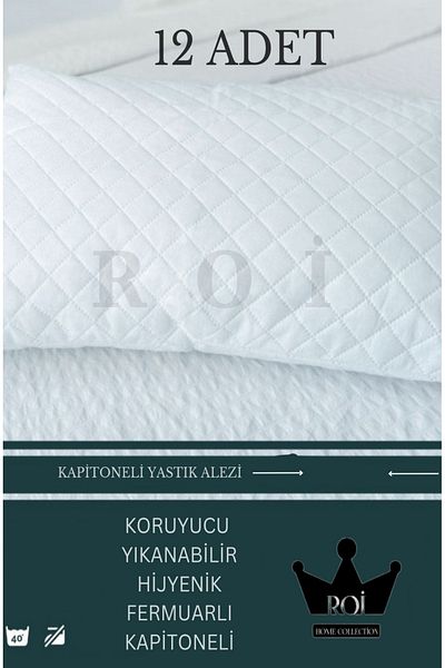 GÜVEN 12 Pieces of Quilted Pillow Protective Mattresses