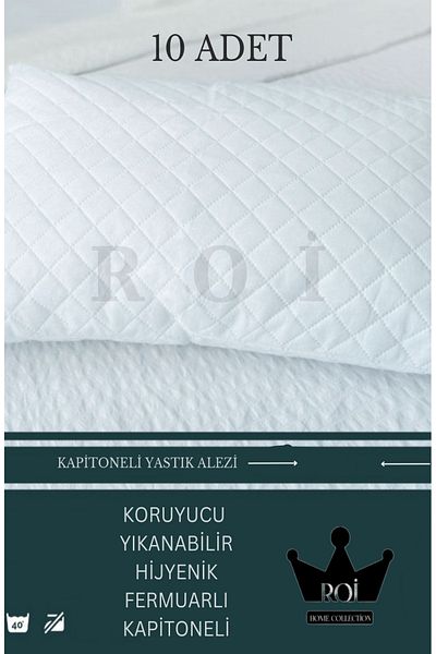GÜVEN 10 Pieces of Quilted Pillow Protective Mattresses