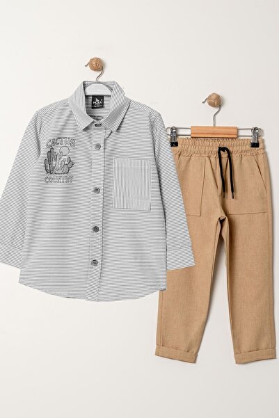 e-çocuk Boy's Shirt Pants Set