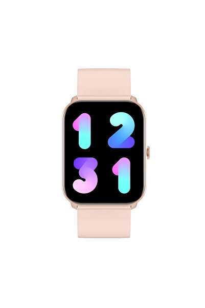 Imilab W01 Nabız Oksijen Ölçer Uyku Takibi 15 Gün Pil Ömrü Akıllı Saat Pembe