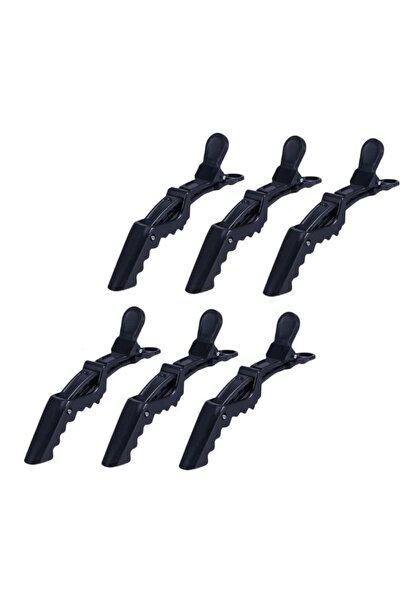 QUEENVİP Profesyonel Kuaför Saç Tokası 6'lı/Kusför Saç Klipsi 6'lı/Timsah Saç...