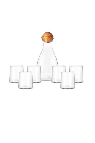 Karaca Transparent Camelia 7 Piece Glass Set