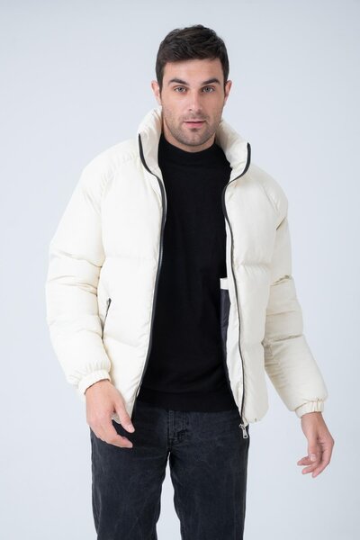 Polo State Ανδρικό μανίκι Raglan Σταντ γιακά Age Of State με στάμπα εκρού