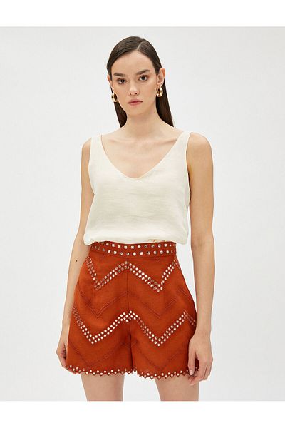Koton Ethnic look σορτς με πέτρες