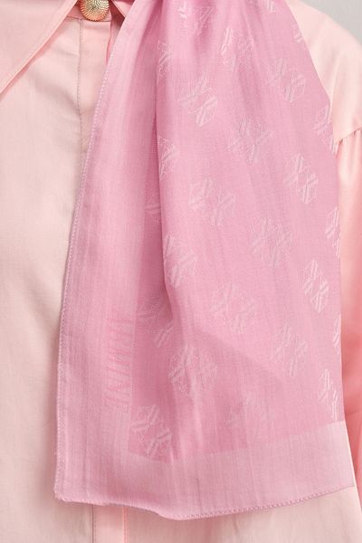 Armine Ροζ λογότυπο με μοτίβο Tensel-Silk Shawl - BFATN1 - 32110