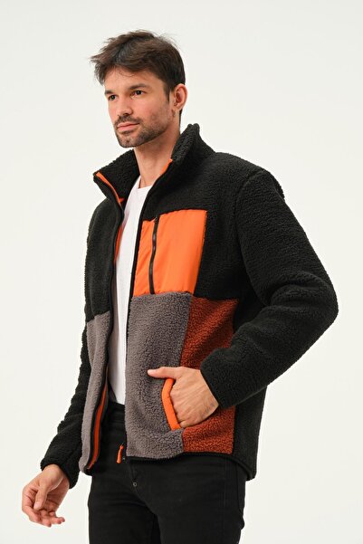 Polo State Чоловіча комфортна куртка на блискавці з сегментованим флісовим коміром на блискавці