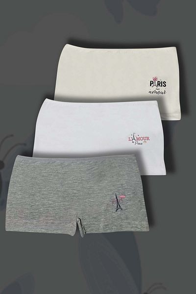 GRI MOR TEKSTIL 3 ΤΕΜΑΧΙΑ ΚΟΡΙΤΣΙΑ ΒΑΜΒΑΚΙ ΜΠΟΞΕΡ ΠΑΡΙΣΙΑ ΜΠΟΞΕΡ