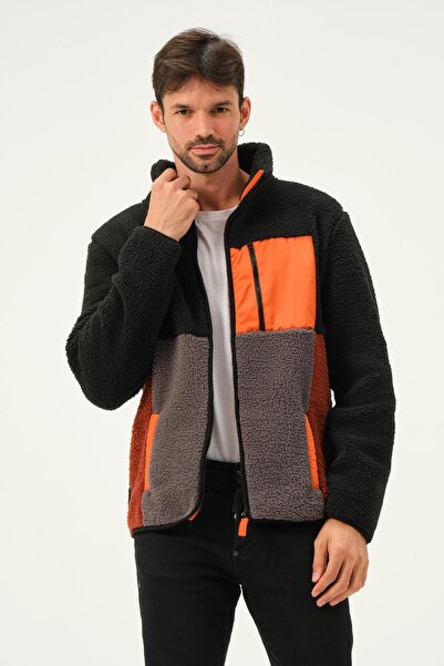 Polo State Чоловіча комфортна куртка на блискавці з сегментованим флісовим коміром на блискавці