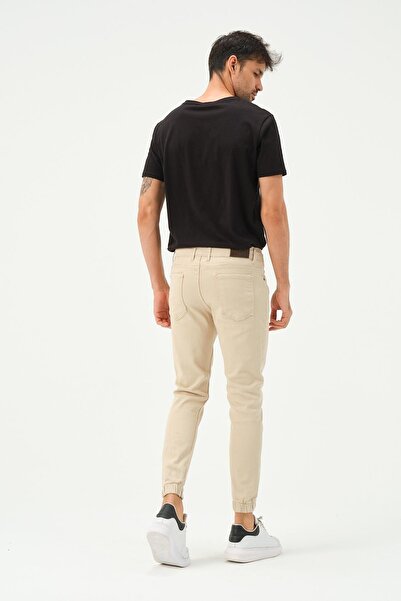 Polo State Ανδρικό τζιν παντελόνι Ecru Sknny Fit - Ελαστικό