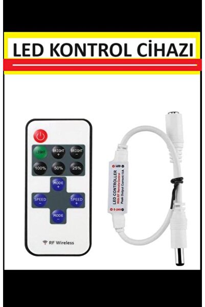 Genel Markalar Led Işık Kontrol Kumandası Uzaktan Kumandalı Şerit Led Işık Kontrolü  Dimmer 12v