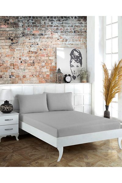 Zarif Home Yonk Life Natural Cotton Bed Sheet Set - 180X200+30