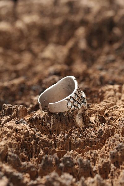 Clariss Skull Pattern Adjustable Ring
