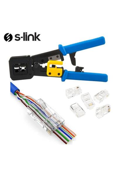 S-LINK Sl-830w Yeni Nesil Pense 100 Adet Yeni Nesil Cat6 Jak 8p8c/rj-45, 6p4c...