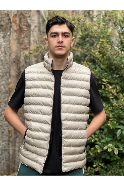 albay outdoor Ανδρικό φανελάκι σε μπεζ χρώμα