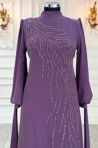 Amine Hüma Βραδινό φόρεμα Lavender İrem Hijab
