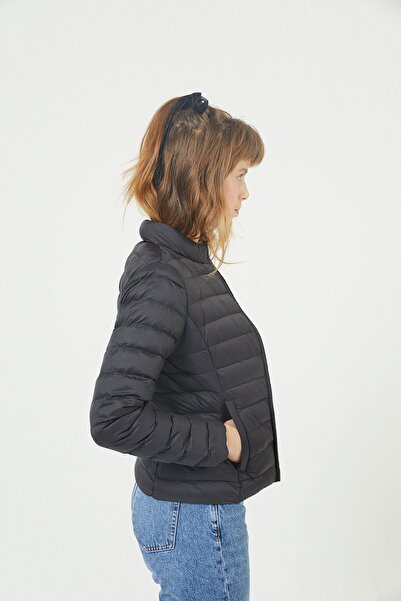 rue Black Thin Puffer Jacket