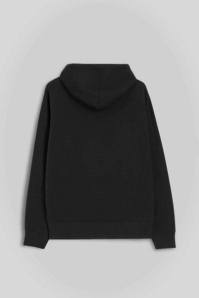 Kendim Seçtim Black Sweet Psycho Printed Hooded Hoodie - Cute but Psycho Funny Typography