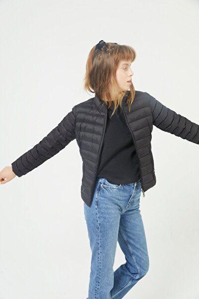 rue Black Thin Puffer Jacket