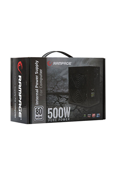Rampage Rmp-500-80p 500w 80 Plus 12cm Fan Aktif Pfc Power Supply